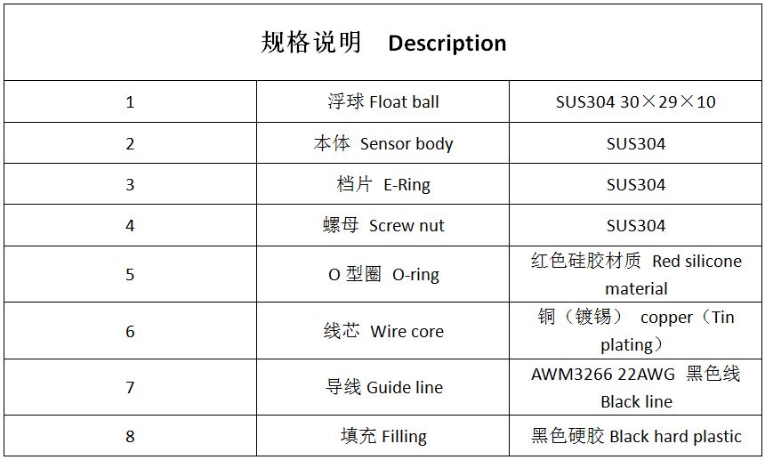 LSS1A29-1/8PF 液位傳感器 浮球開關(guān)