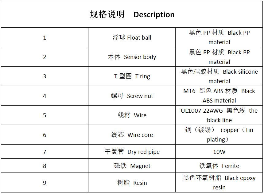 DH21 液位傳感器 浮球開關(guān)